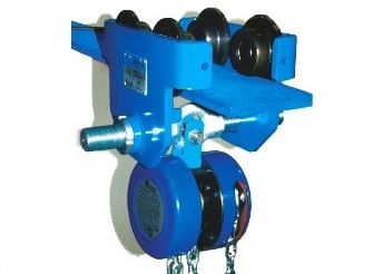 Treuil à vis sans fin / palan à chaîne avec châssis compact (ensemble)